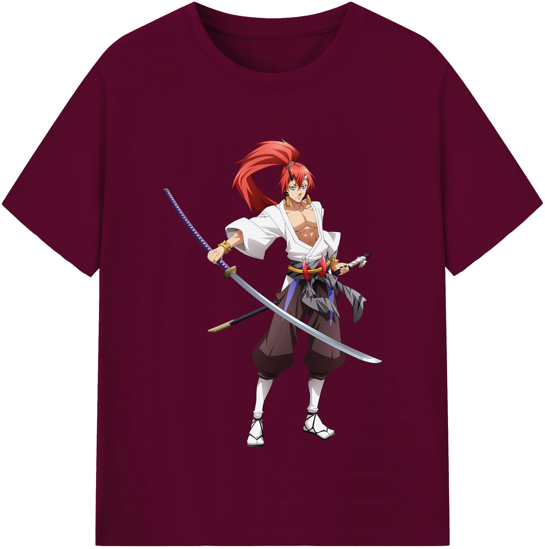 （画像用） 転スラ Regarding Reincarnated to Slime レディースカジュアルプリントTシャツ（綿100％）